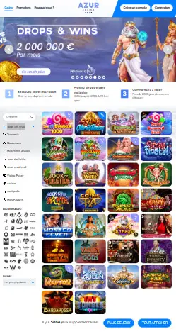 l'application et interface Wild Fortune Casino