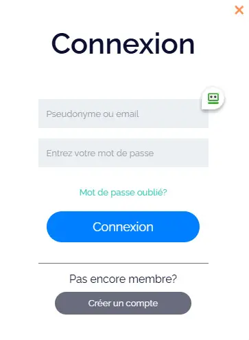 Connexion des membres du WILD FORTUNE CASINO