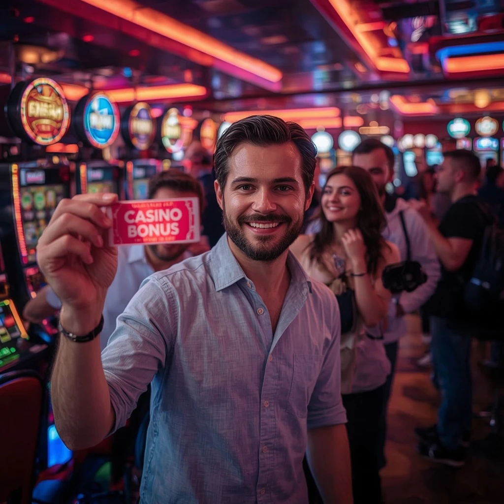une personne tenant un bonus WILD FORTUNE CASINO